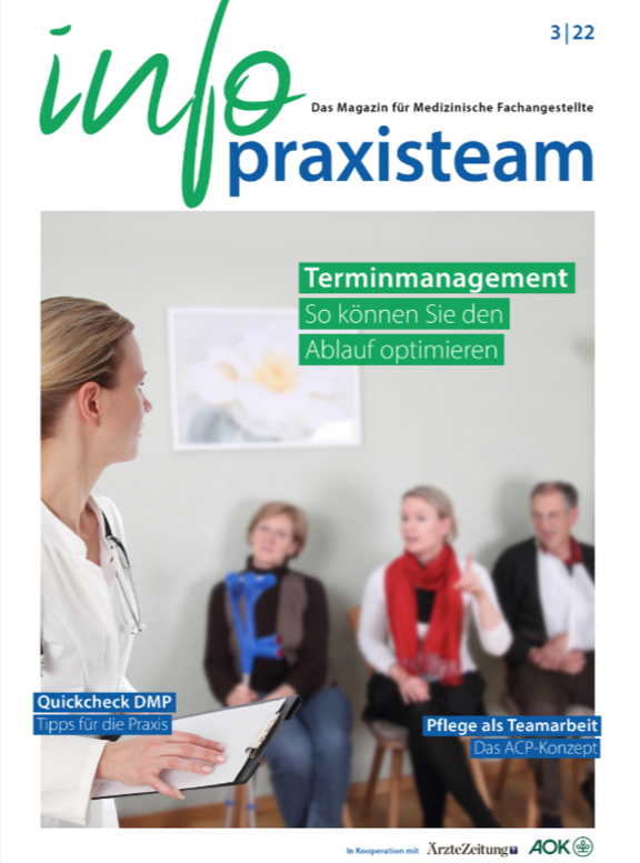 info praxisteam: Cover von Ausgabe 3/2022