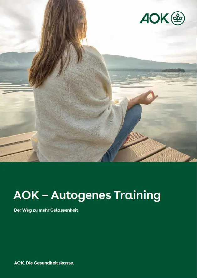 Titelseite der Broschüre für Teilnehmende an AOK – Autogenes Training