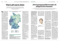 PRO DIALOG vom 5. Juni 2025 Zweiseitiger Zeitungsartikel aus PRO DIALOG vom 5. Juni 2025 mit den Überschriften 'Viel Luft nach oben' und 'Versorgungsqualität ist mehr als pflegerisches Handeln' über Pflegequalität und Versorgungsstandards.