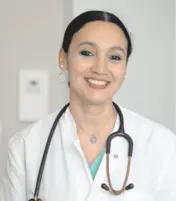 Dr. Aischa Nitardy ist Chefärztin am Gesundheitszentrum St. Vincenz in Essen-Stoppenberg und dort ärztliche Leiterin des Innovationsfondsprojektes „STATAMED“.