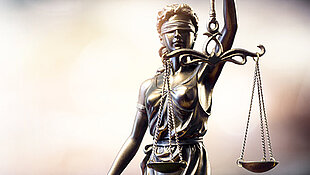 Recht: Statue der Justitia (Symboldbild)