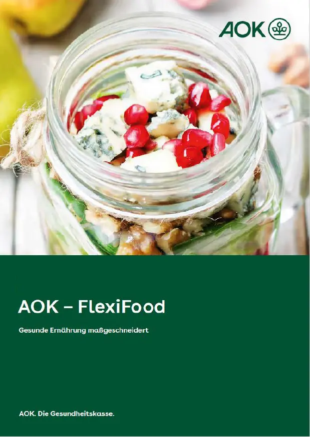 Titelblatt der Kursbroschüre AOK – FlexiFood