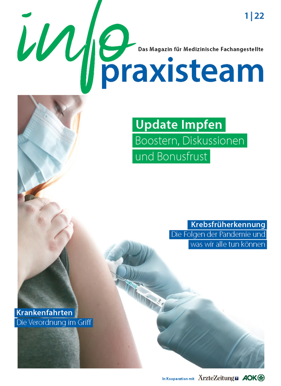 info praxisteam: Cover von Ausgabe 1/2022