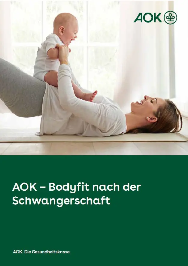 Titelseite der Kursbroschüre AOK – Bodyfit nach der Schwangerschaft