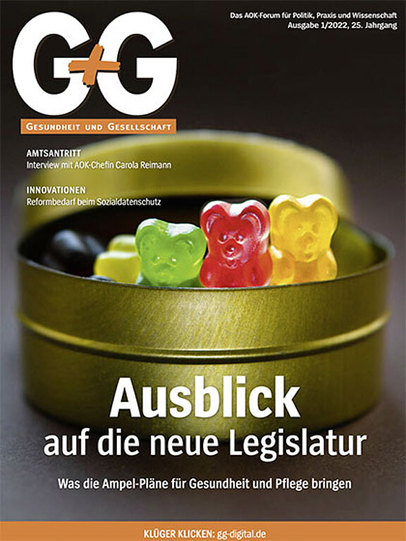 G+G-Gesundheit und Gesellschaft (Cover Ausgabe 01/2022)