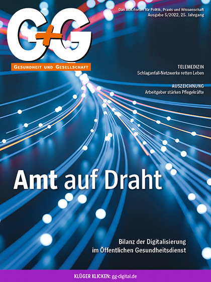 G+G-Gesundheit und Gesellschaft (Cover Ausgabe 05/2022)