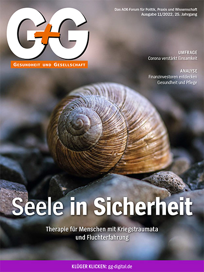 G+G-Gesundheit und Gesellschaft (Cover Ausgabe 11/2022)