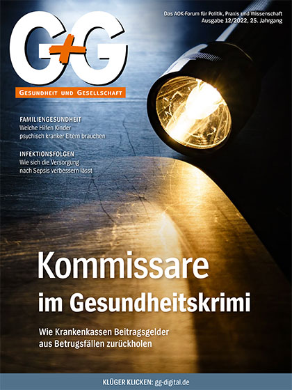 G+G-Gesundheit und Gesellschaft (Cover Ausgabe 12/2022)
