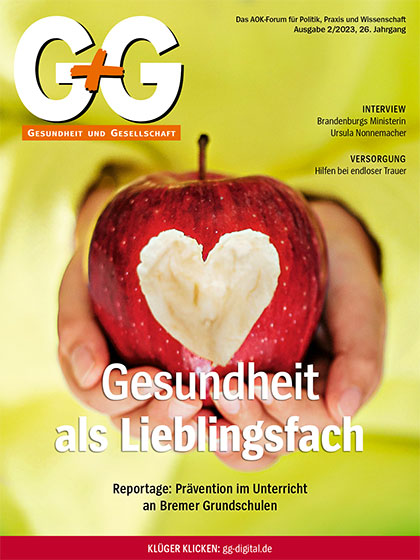 G+G-Gesundheit und Gesellschaft (Cover Ausgabe 2/2023)