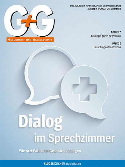 G+G-Gesundheit und Gesellschaft (Cover Ausgabe 4/2023)
