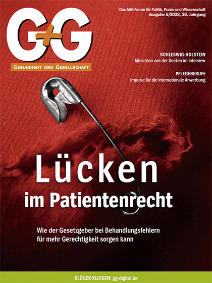 G+G-Gesundheit und Gesellschaft (Cover Ausgabe 5/2023)
