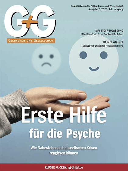 G+G-Gesundheit und Gesellschaft (Cover Ausgabe 6/2023)