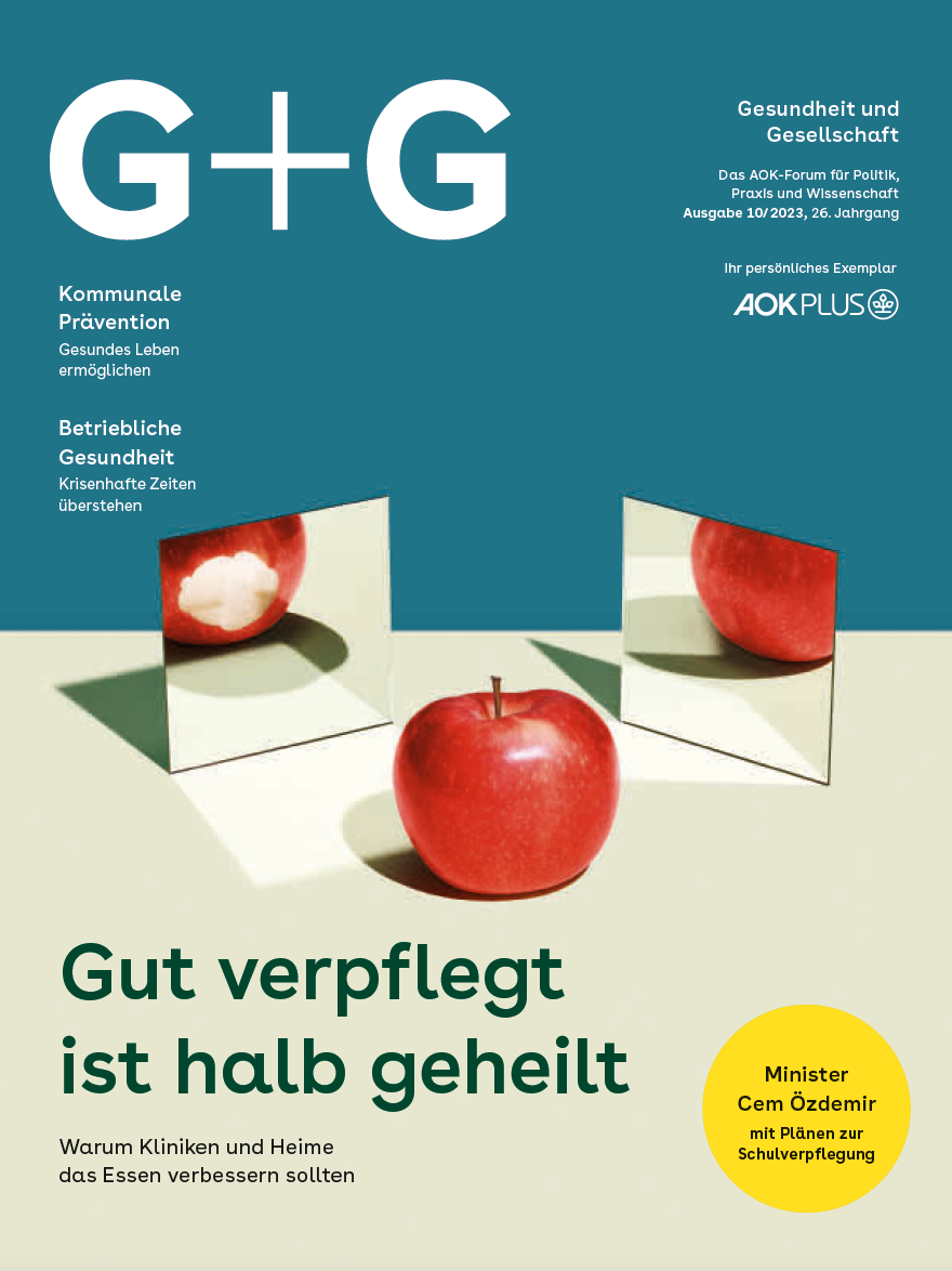 G+G-Gesundheit und Gesellschaft (Cover Ausgabe 10/2023)