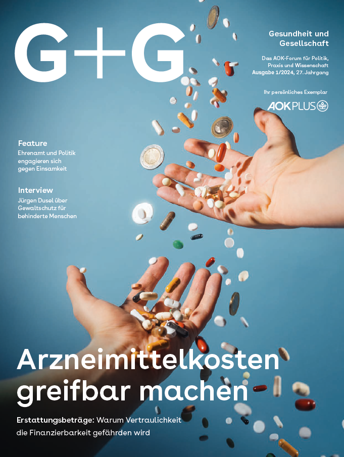 G+G-Gesundheit und Gesellschaft (Cover Ausgabe 01/2024)