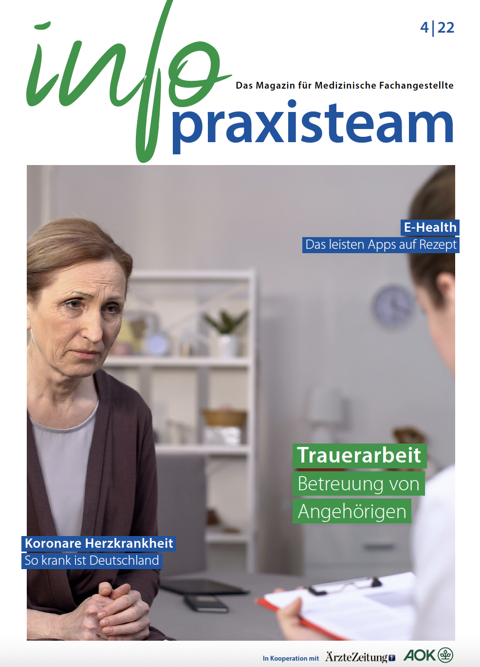 info praxisteam: Cover von Ausgabe 4/2022