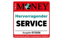 FOCUS-MONEY zeichnet die AOK für hervorragenden Service aus.