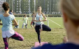 Gruppe beim Sport.