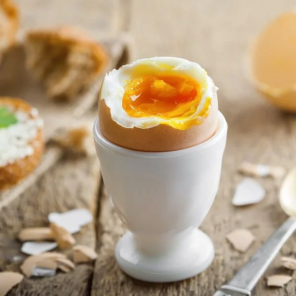 Perfekt gekochtes Frühstücksei