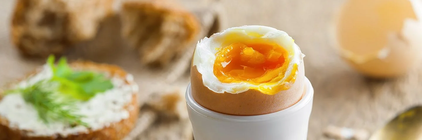 Perfekt gekochtes Frühstücksei