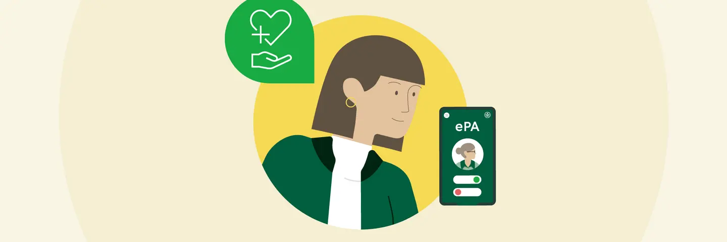 Interaktiver ePA-Ratgeber: Die elektronische Patientenakte erleichtert pflegenden Angehörigen den Alltag.