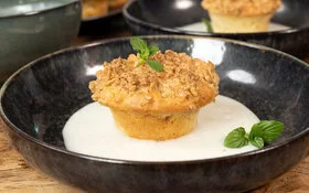 Das Rezept für die veganen Apfelmuffins von Felicitas Then und Marti Fischer.