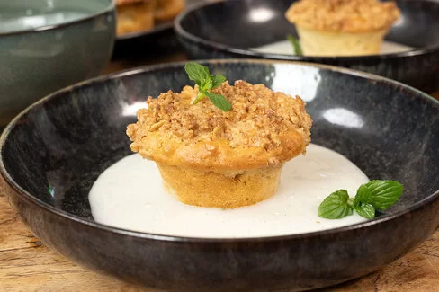 Das Rezept für die veganen Apfelmuffins von Felicitas Then und Marti Fischer.