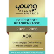 Das Bild zeigt das Siegel der Young Brand Awards.