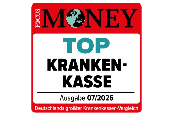 Siegel Focus Money - Top Krankenkasse