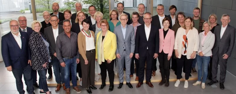 Der Verwaltungsrat der AOK NordWest anlässlich seiner konstituierenden Sitzung am 10. Oktober 2017 in Dortmund.