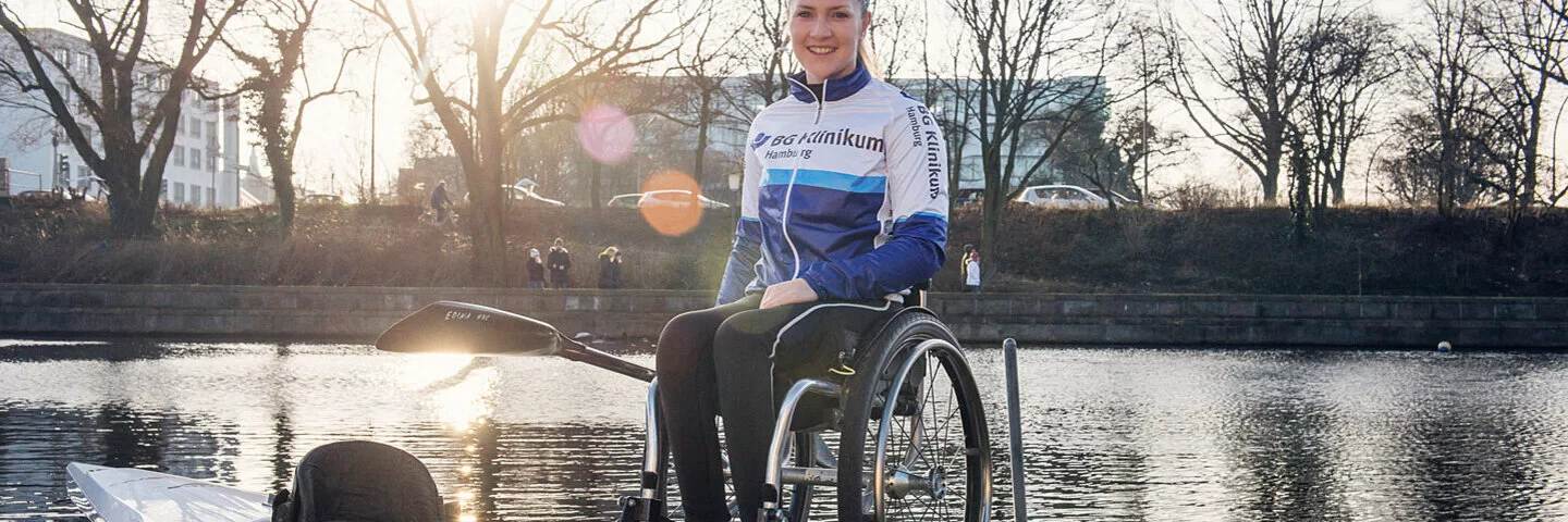 Paralympische Goldmedaillen-Gewinnerin Edina Müller