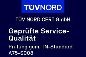 TÜV-Siegel für Geprüfte Service-Qualität
