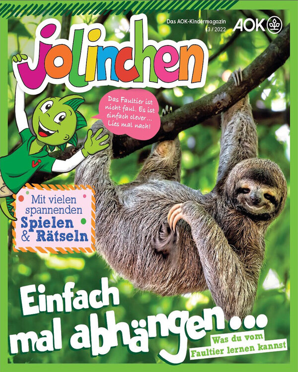 Cover des AOK-Kindermagazin 3/2022
