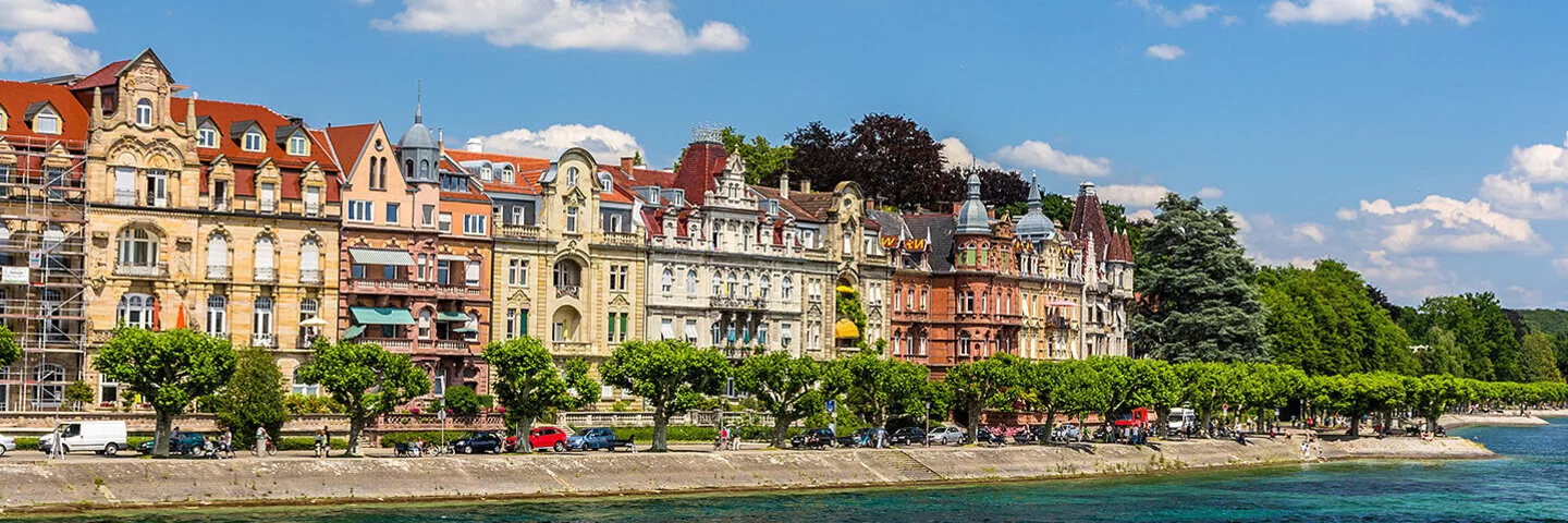 Blick auf das Konstanz-Ufer, Baden-Württemberg