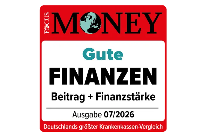 Zu sehen ist das rotweiße Siegel von Focus Money für gute Finanzen.