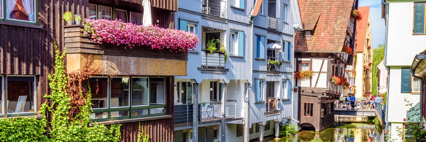 Alte Straße in Ulm, Deutschland