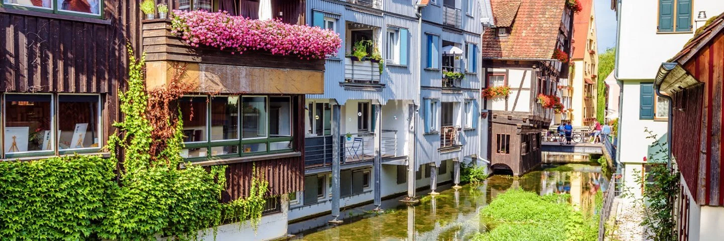 Alte Straße in Ulm, Deutschland