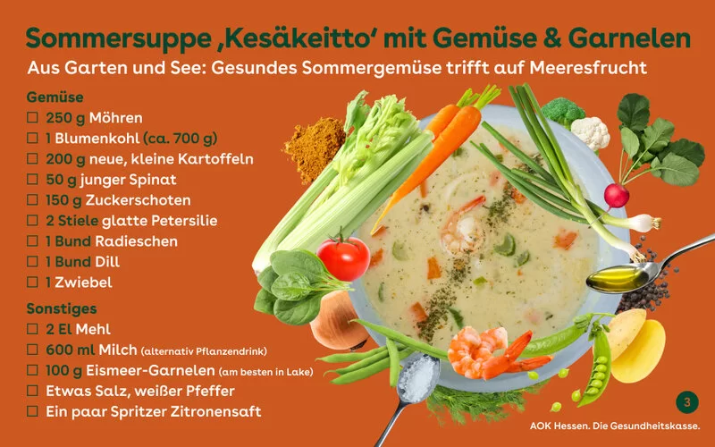 Rezept für Keäkiotto mit Gemüse und Garnelen.