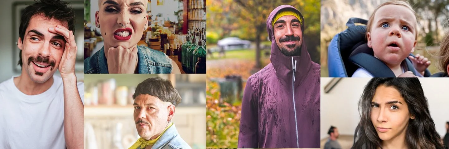 Zu sehen ist eine Collage mit mehreren Bildern lächelnder Menschen.