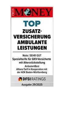 Auszeichnungssiegel Ficus Money und DFSI Ambulante Leistungen