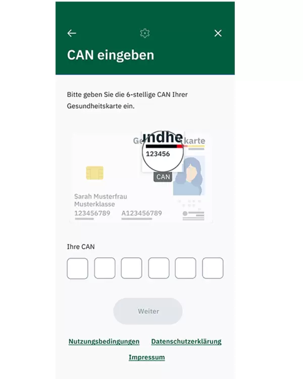 ePA Login mit Gesundheitskarte AOK