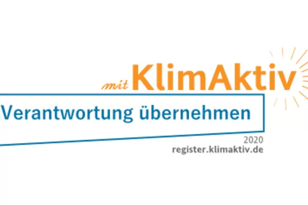 Das Bild zeigt das Klima Aktiv-Logo.