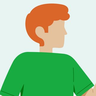 Illustration einer männlichen Person.