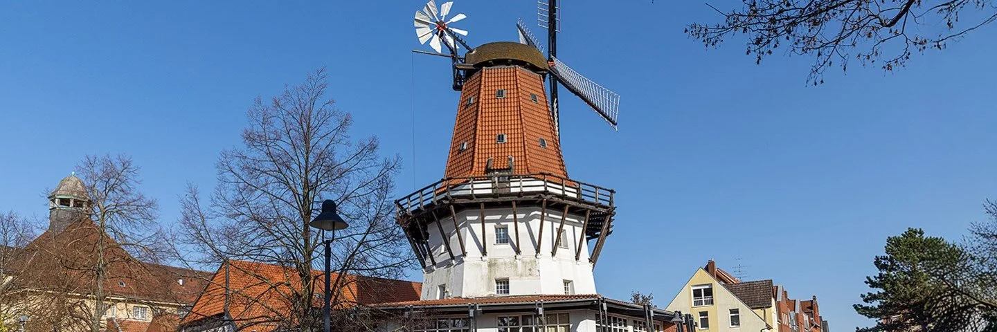 Alte Windmühle In der Innenstadt von Peine in Niedersachsen