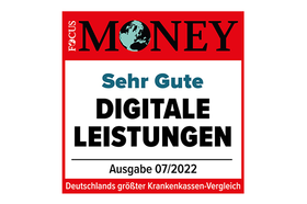 Testsiegel Focus Money: Gute Digitale Leistungen.