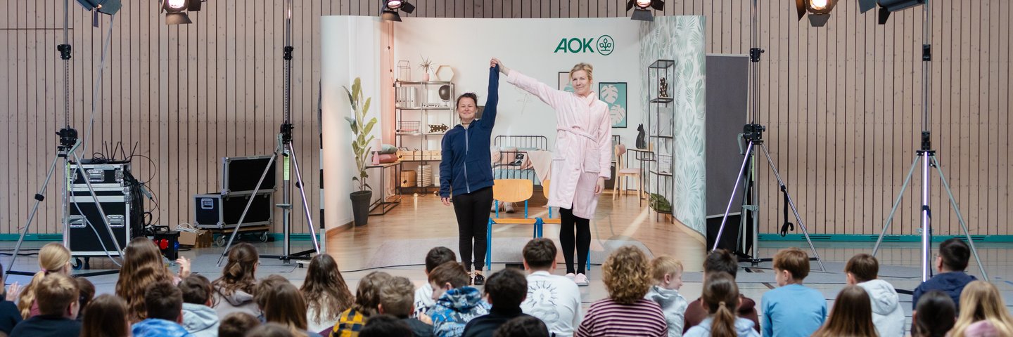 Präventionstheater "Püppchen" der AOK sensibilisiert Schülerinnen und Schüler für Essstörungen und psychische Gesundheit