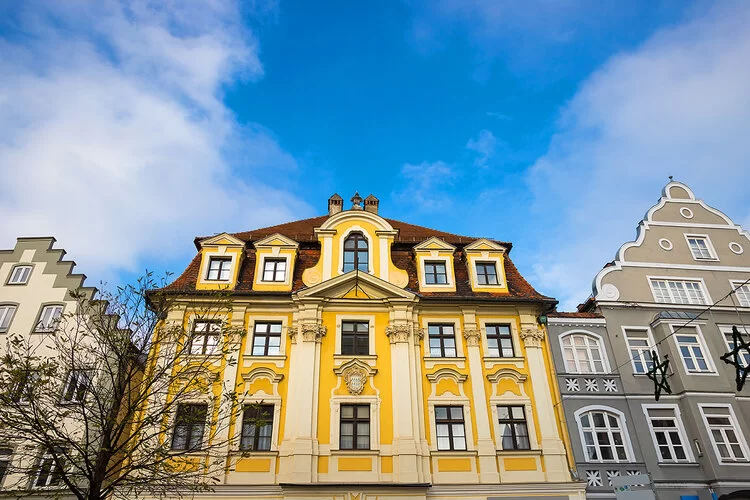 Historische Gebäude in Ingolstadt.