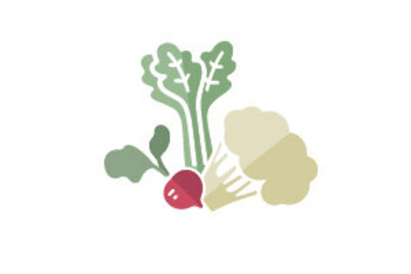Das Bild zeigt drei verschiedene Gemüsesorten. 