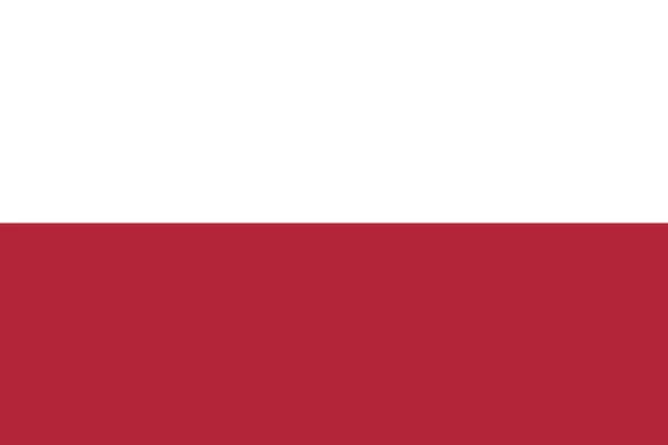 Die Flagge Polens.