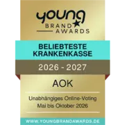 Das Bild zeigt das Siegel der Young Brand Awards.