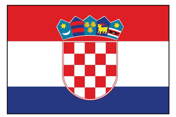 Die Flagge Kroatiens.